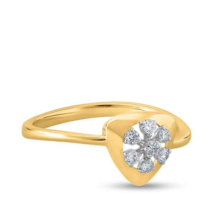 Floral Triad Whispers Ring