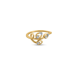 Whimsical Lotus Trifecta Ring