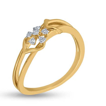 Parallel Floral Enchantment Ring