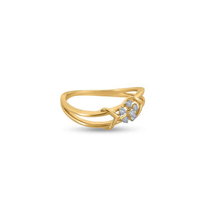 Parallel Floral Enchantment Ring