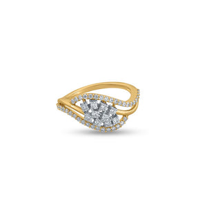Ethereal Tide Of Diamonds Ring