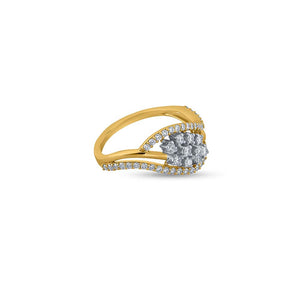 Ethereal Tide Of Diamonds Ring