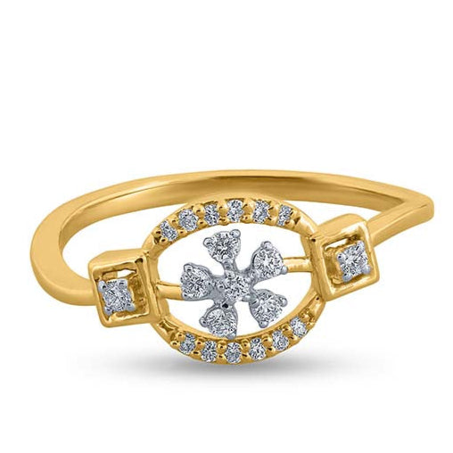 Lustrous Bloom Orbit Ring