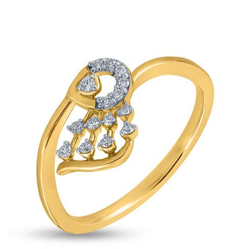 Intricate Plume Leaf Harmony Ring