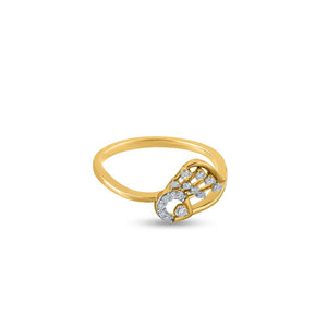 Intricate Plume Leaf Harmony Ring