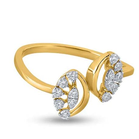 Mystic Twin Petal Radiance Ring