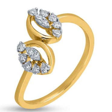 Mystic Twin Petal Radiance Ring