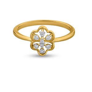 Petal Rift Symphony Ring