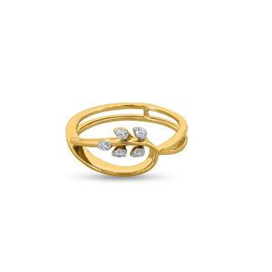 Floral Halo Radiance Ring