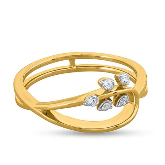 Floral Halo Radiance Ring