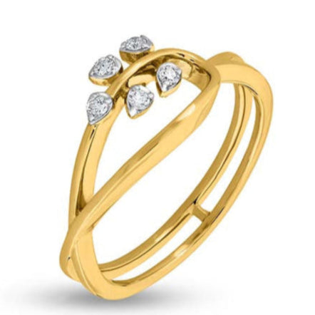 Floral Halo Radiance Ring