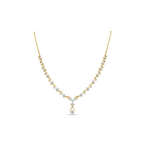 Gentle Floral Cascade Necklace Set