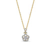 Solitaire Ethereal Halo Pendent Set