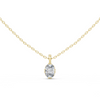 Elegant Oval Diamond Pendant