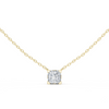 "Radiant Cushion Cut Solitaire Diamond Pendant"