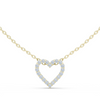 Diamond Heart-Shaped Pendant Necklace