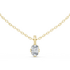 classic elegance stunning oval-shaped diamond pendant