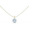 Pendant with Round Brilliant Diamond and Pavé-Set Bail