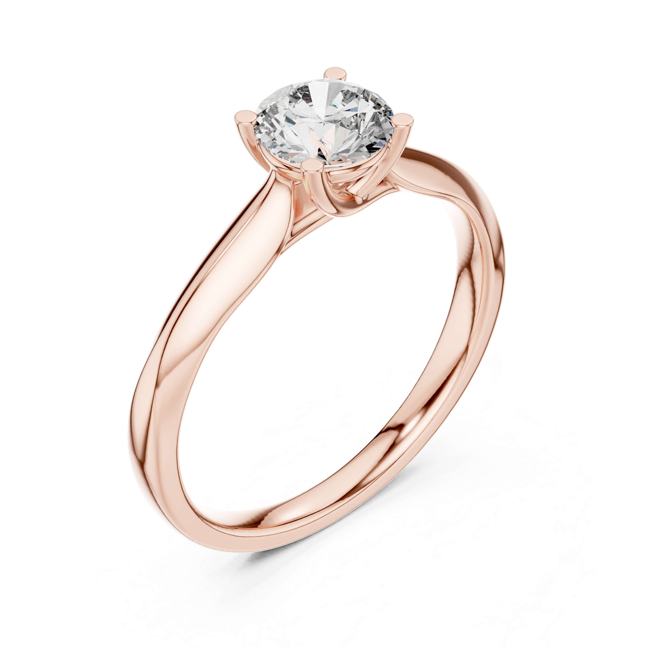 Round-Cut Solitaire Engagement Ring