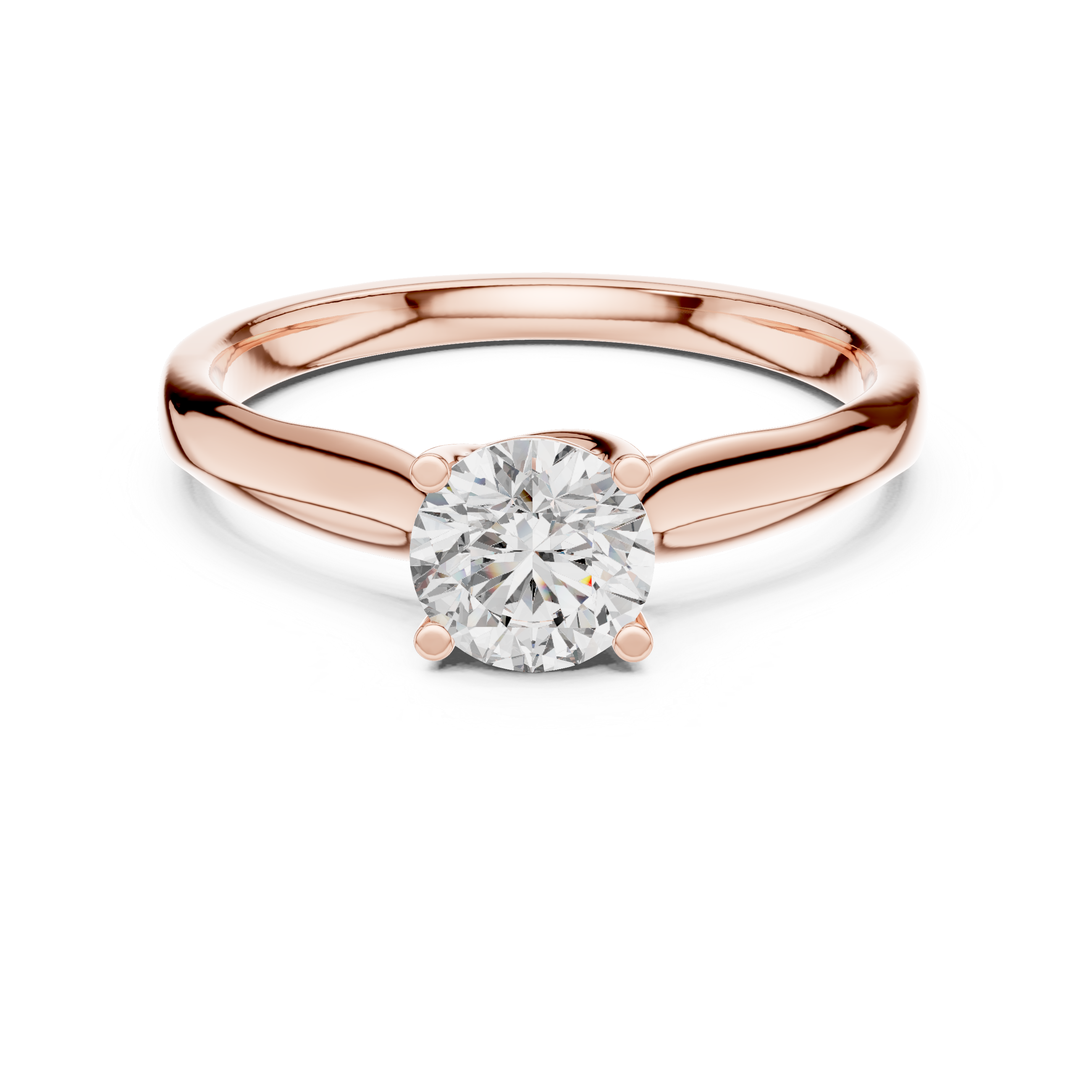 Round-Cut Solitaire Engagement Ring