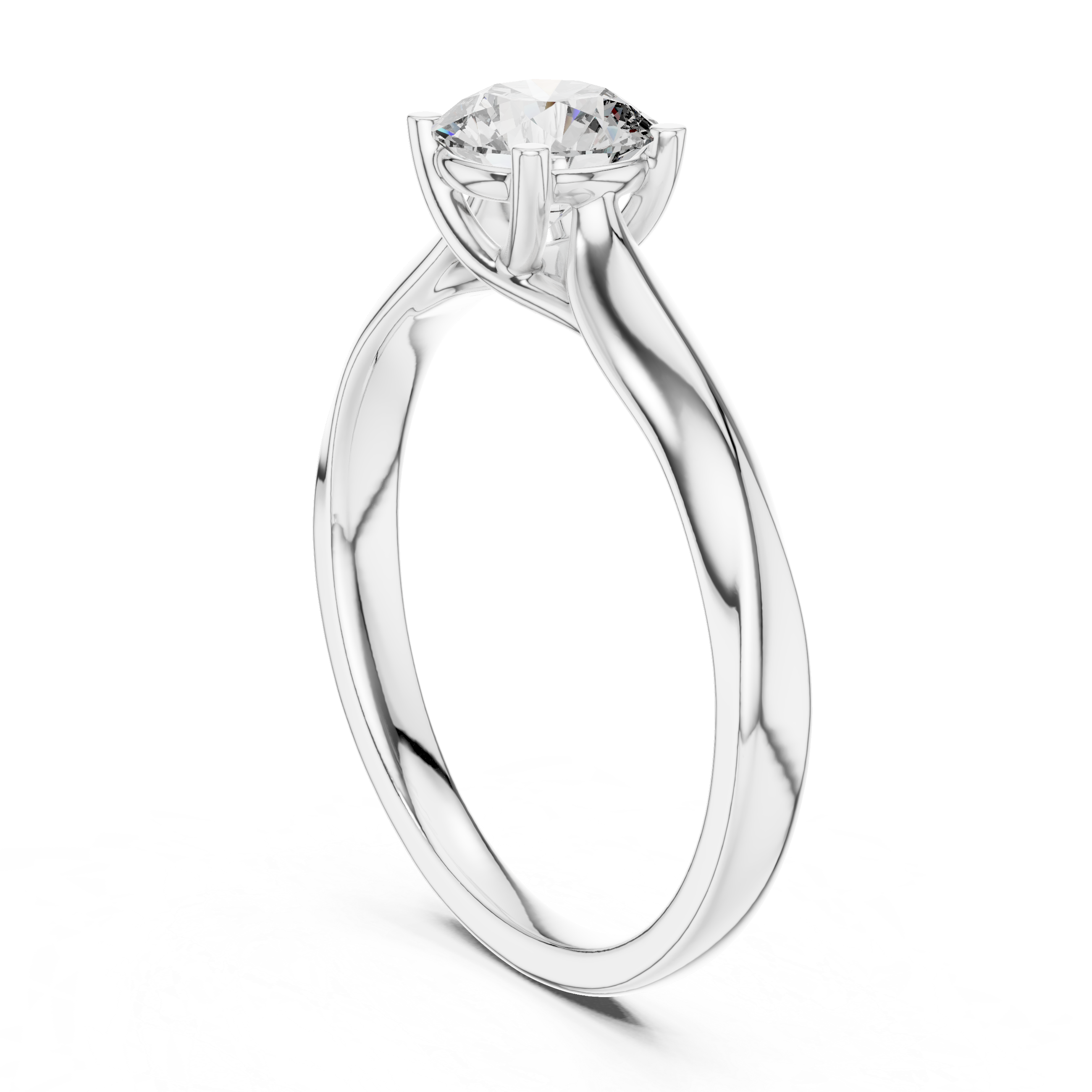 Round-Cut Solitaire Engagement Ring