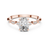 Vintage-Inspired Oval-Cut Diamond Engagement Ring