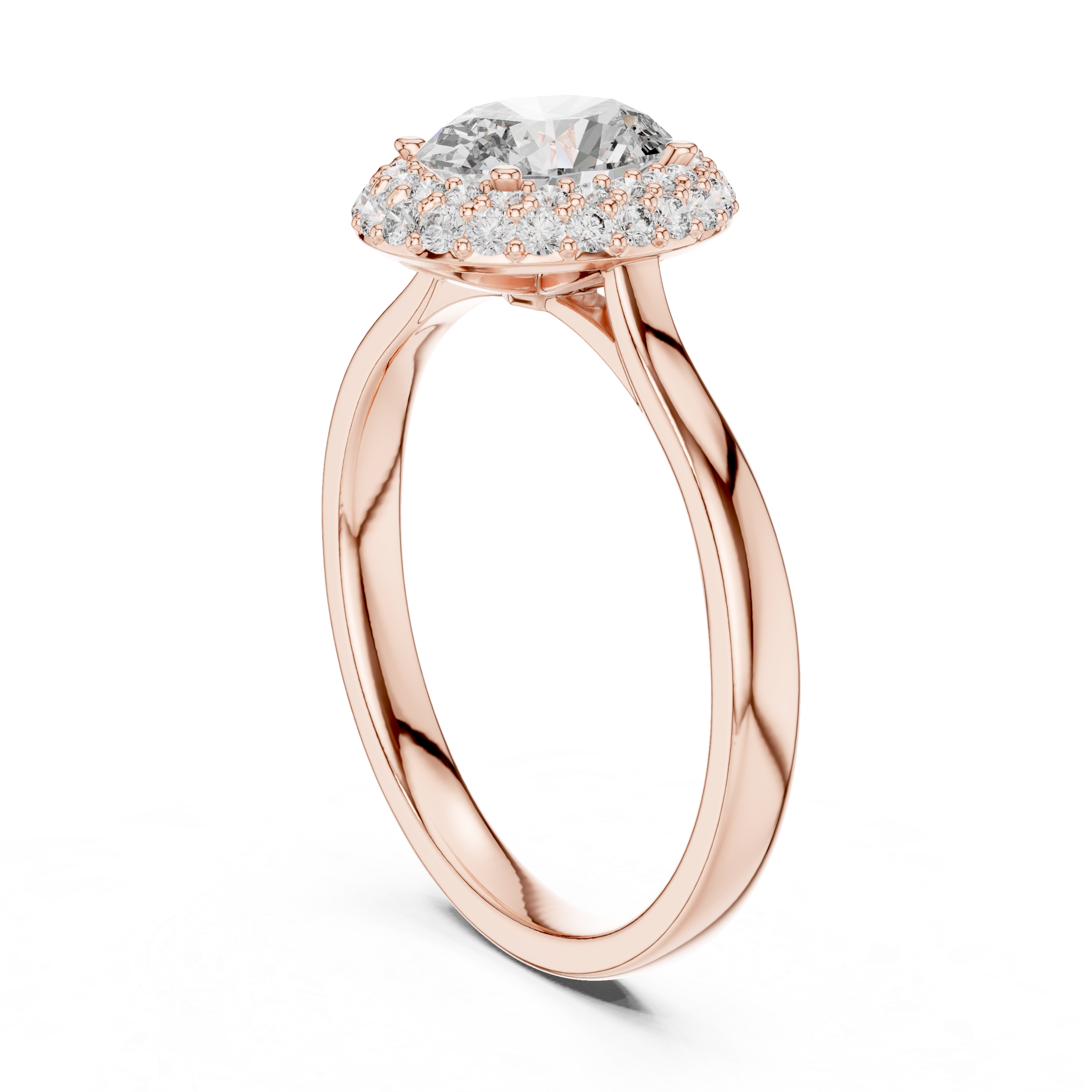 Eternal Embrace Oval Halo Ring