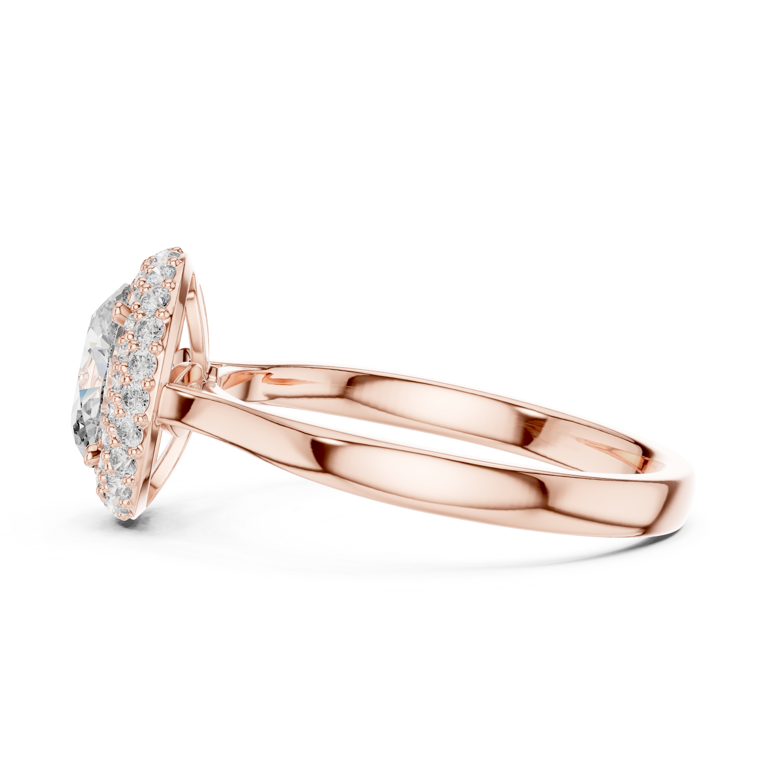 Eternal Embrace Oval Halo Ring