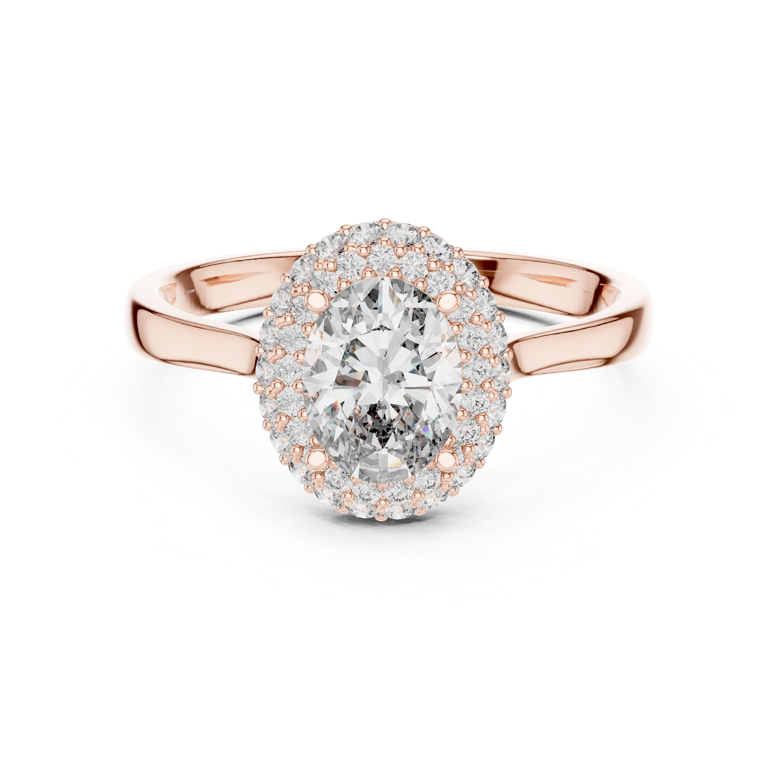 Eternal Embrace Oval Halo Ring