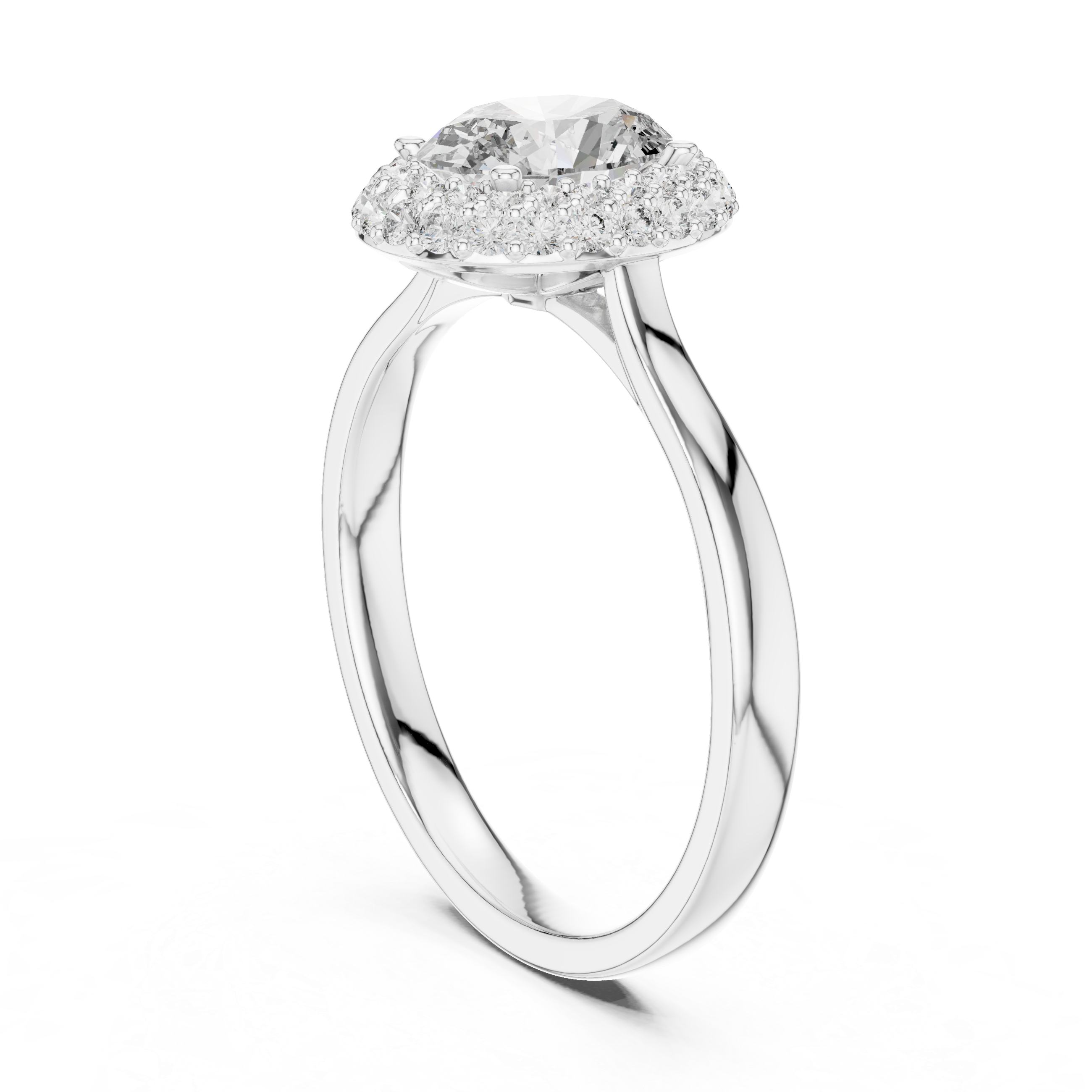 Eternal Embrace Oval Halo Ring