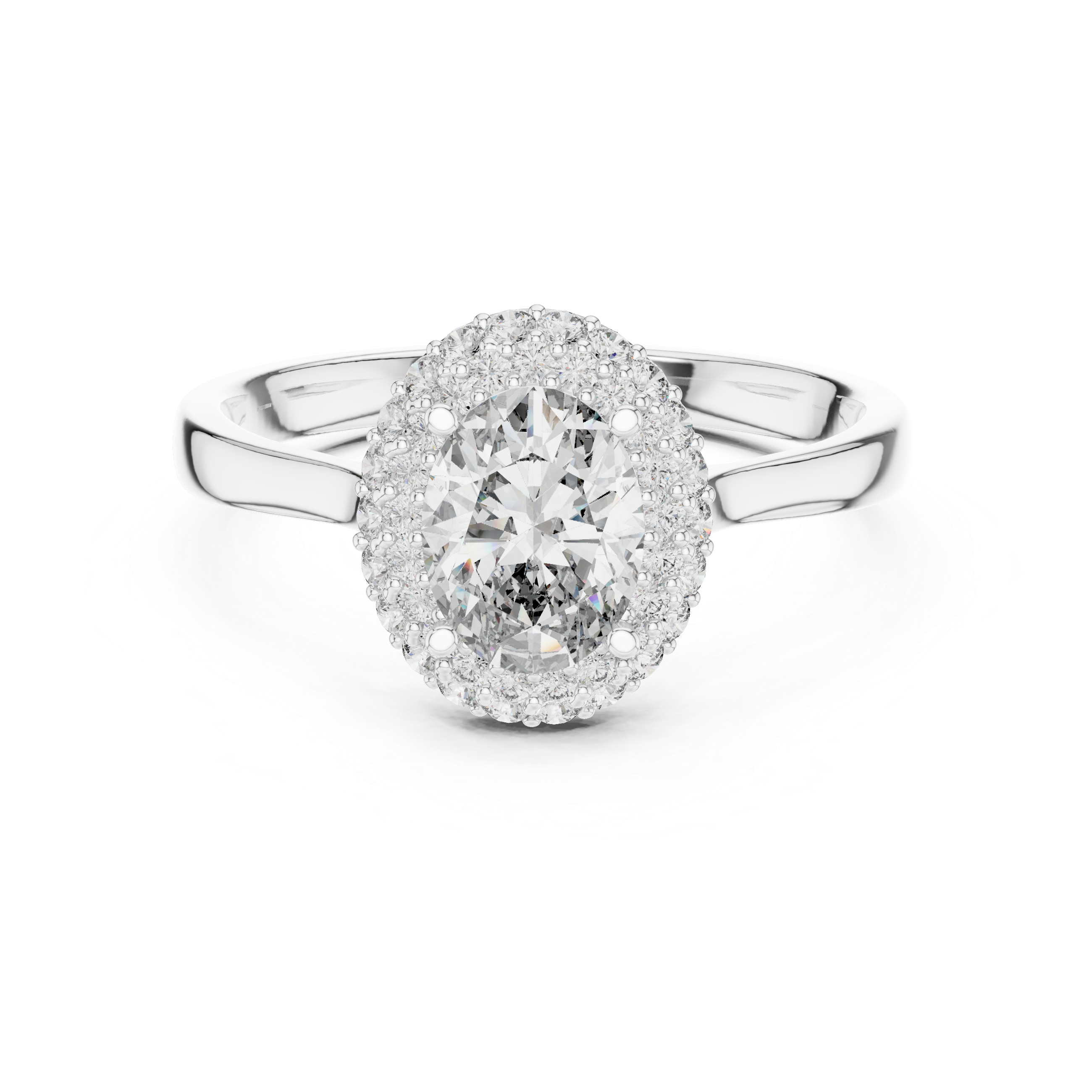 Eternal Embrace Oval Halo Ring