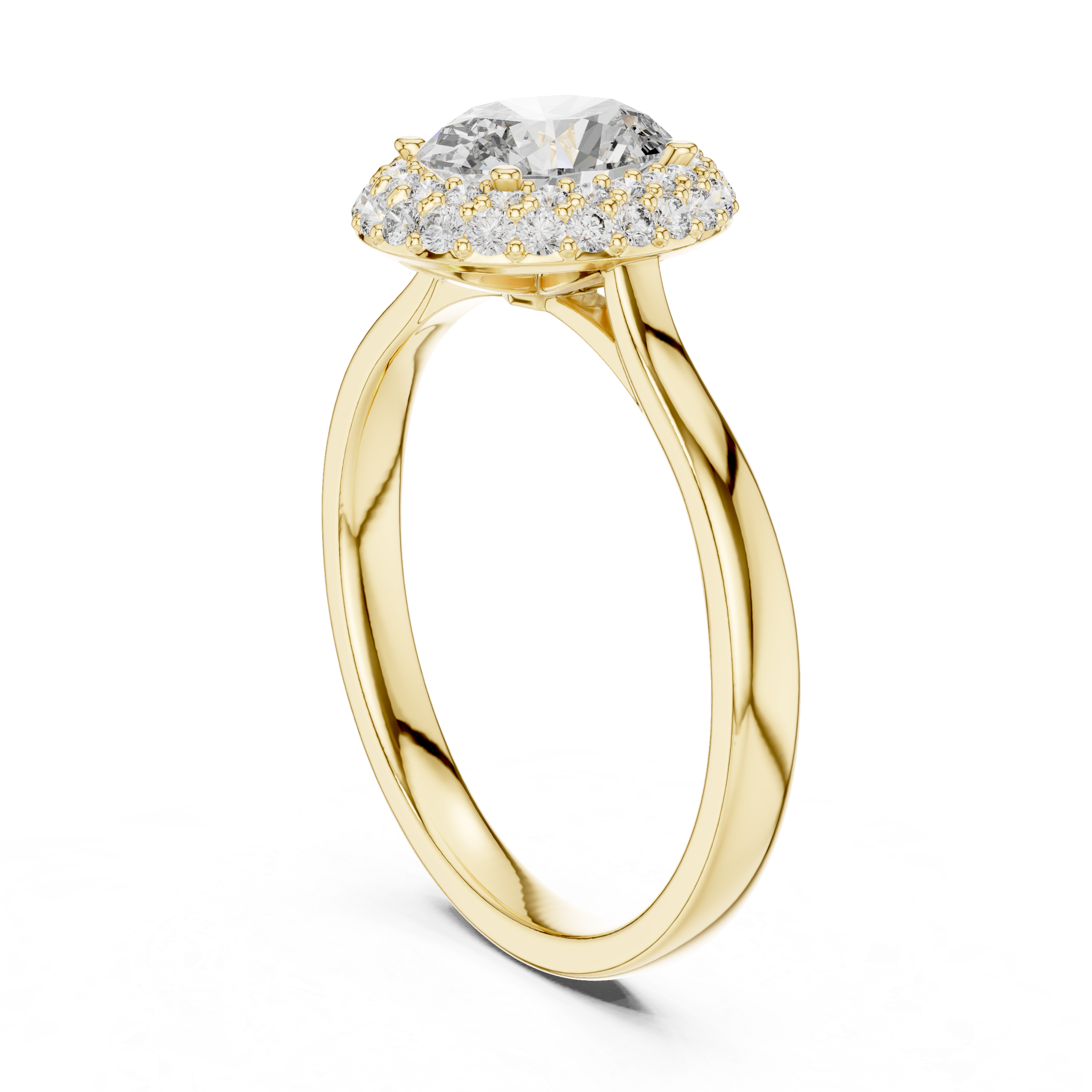 Eternal Embrace Oval Halo Ring