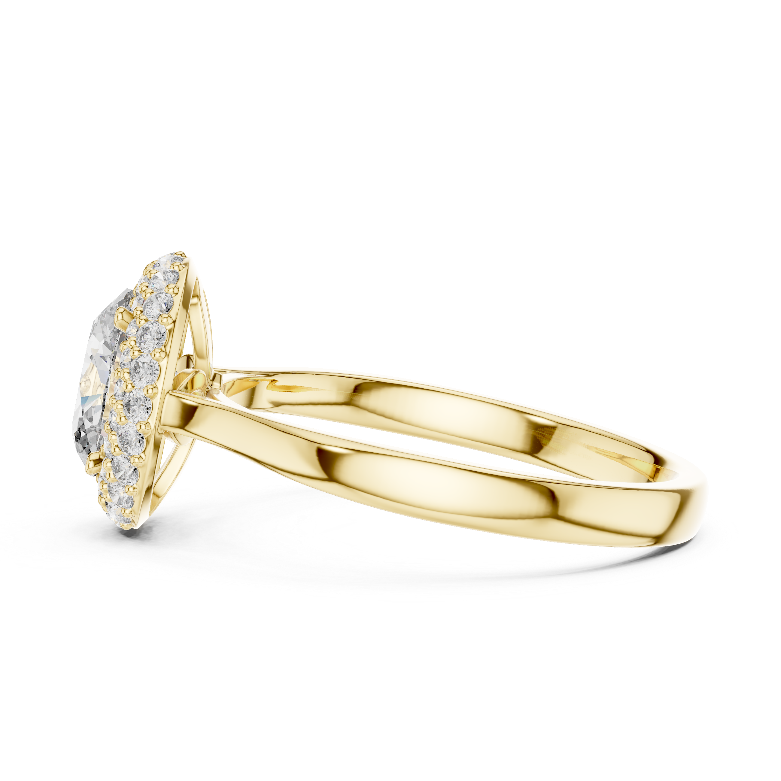 Eternal Embrace Oval Halo Ring