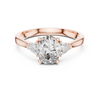 Oval-Cut and Pear Three-Stone Diamond