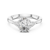 Oval-Cut and Pear Three-Stone Diamond