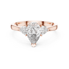 Pear-Cut and Pear Three-Stone Diamond Engagement Ring