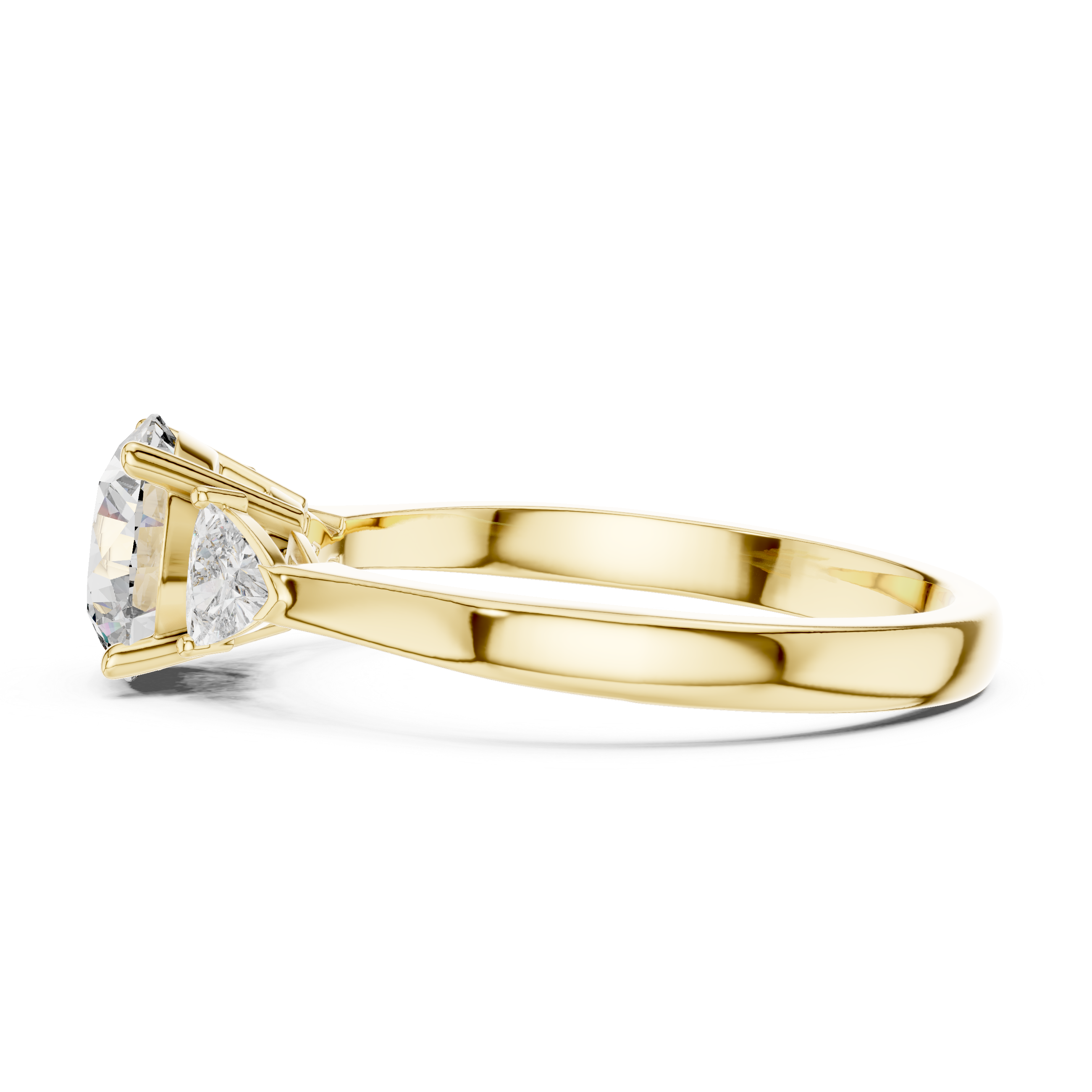 Round-Cut and Pear Three-Stone Diamond