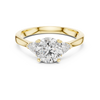 Round-Cut and Pear Three-Stone Diamond