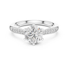 Classic Solitaire Rose Gold Engagement Ring with Round Brilliant Diamond