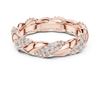Elegance Entwined: Gold and Diamond Twist Ring.