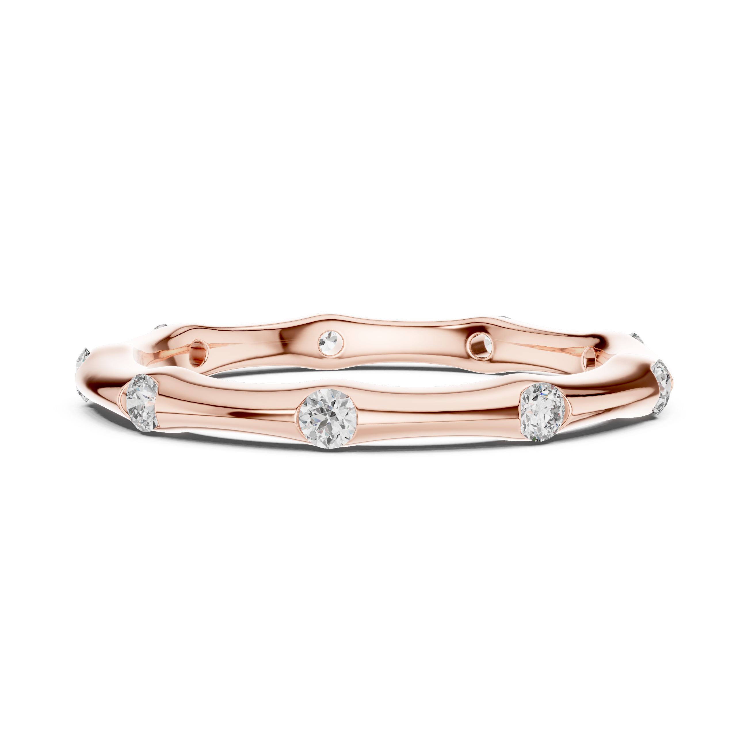 Rose Gold Diamond Eternity Band
