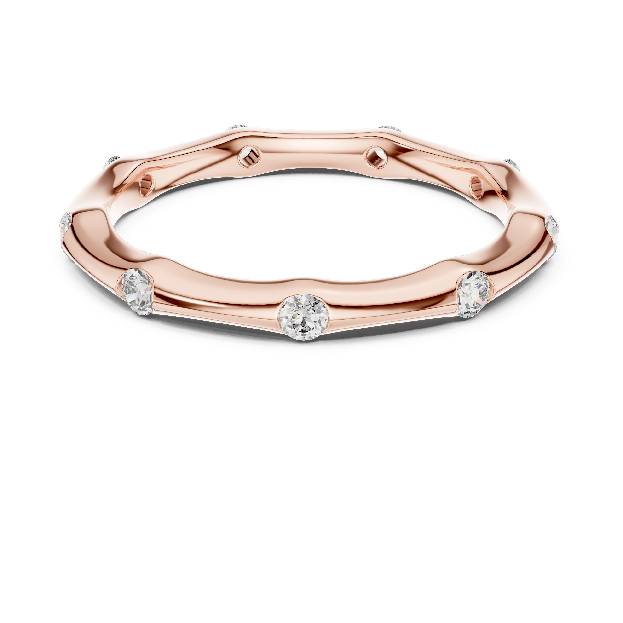 Rose Gold Diamond Eternity Band