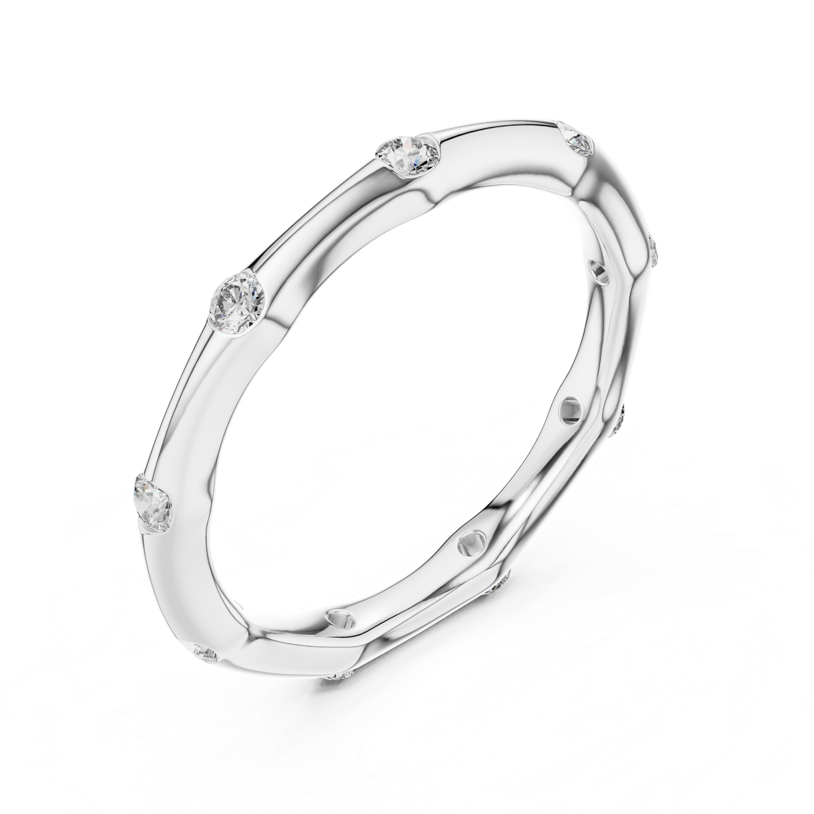 Rose Gold Diamond Eternity Band