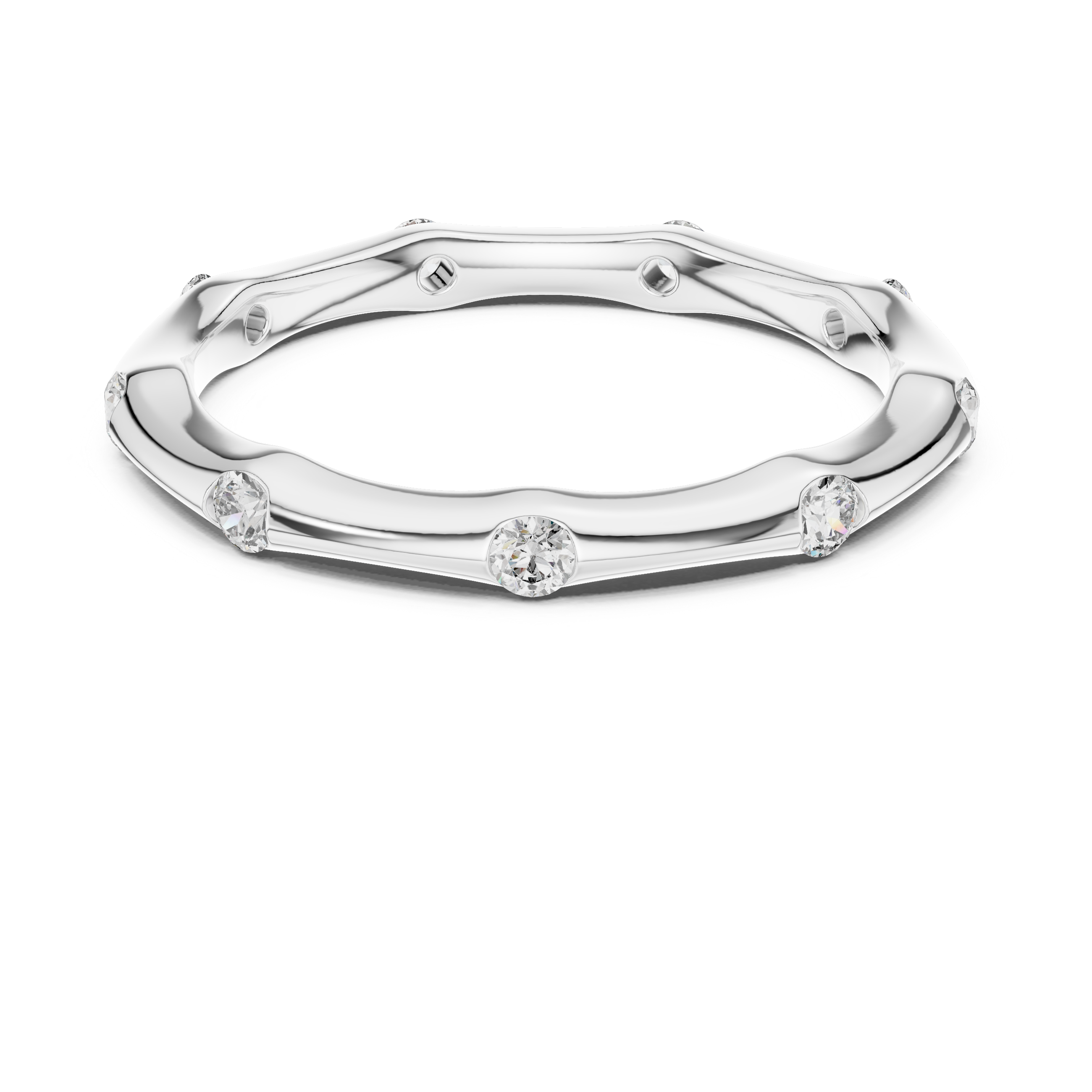 Rose Gold Diamond Eternity Band