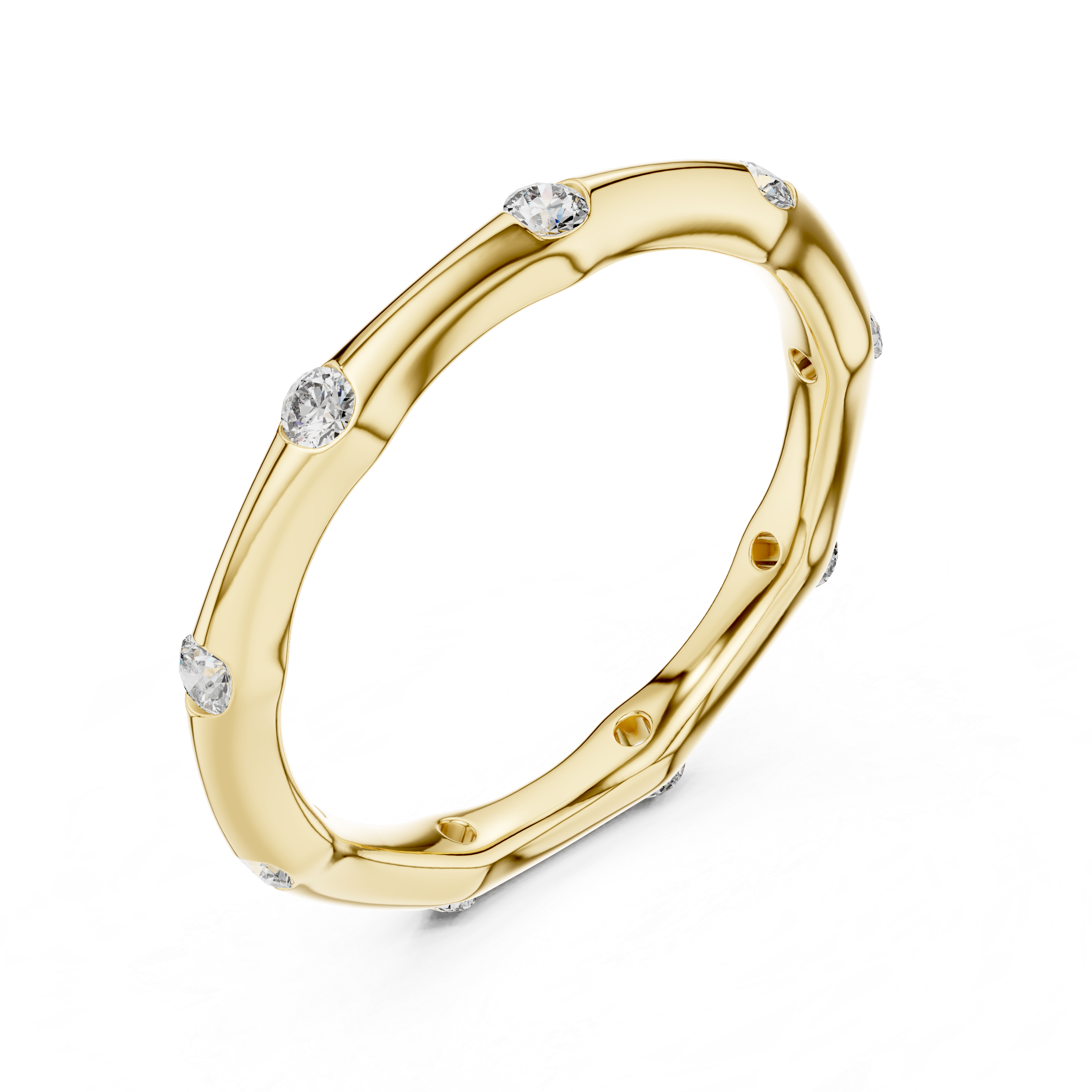 Rose Gold Diamond Eternity Band