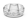 Rose Gold Band Ring with Five Large Diamonds