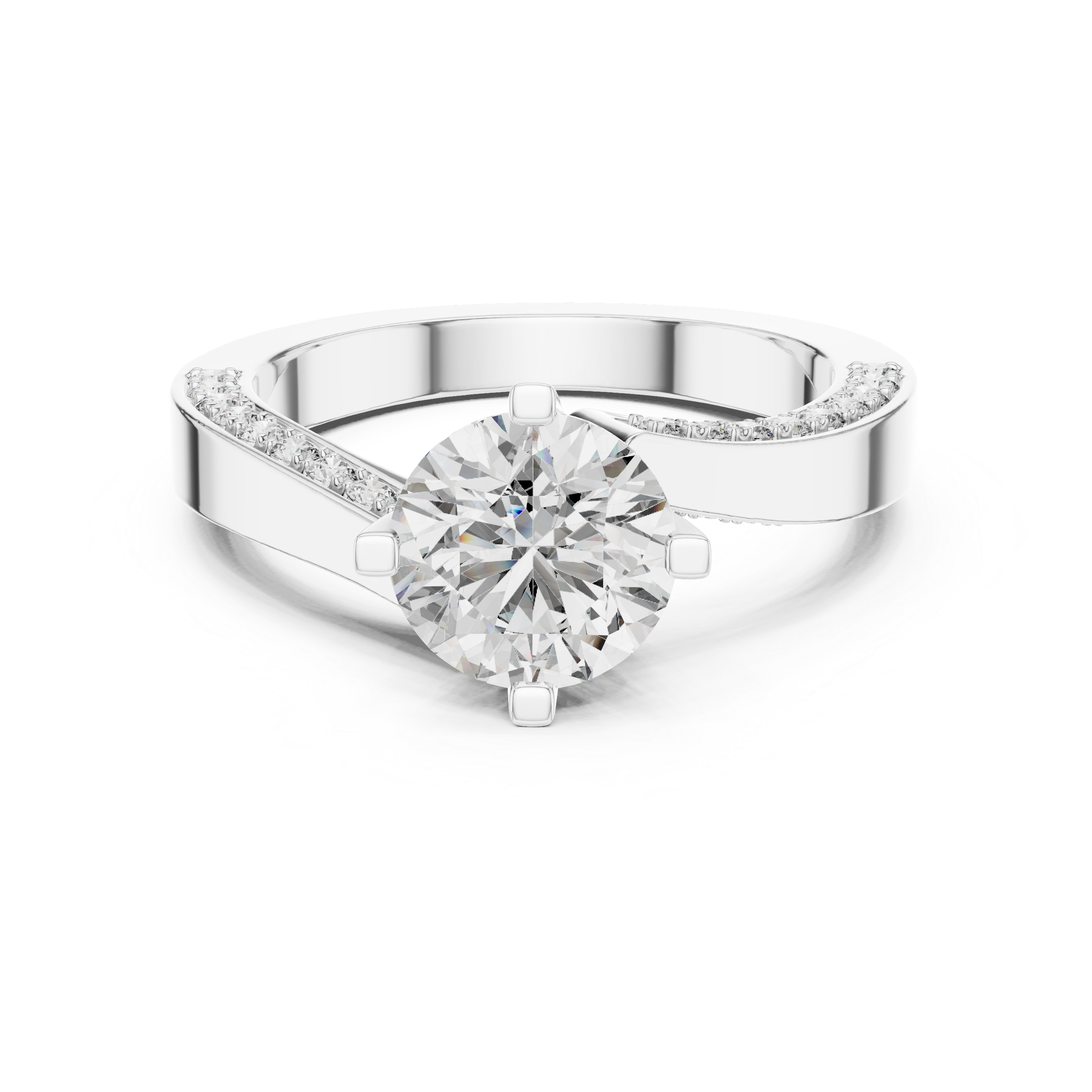 A radiant promise wrapped in rose gold brilliance and sparkling diamonds.