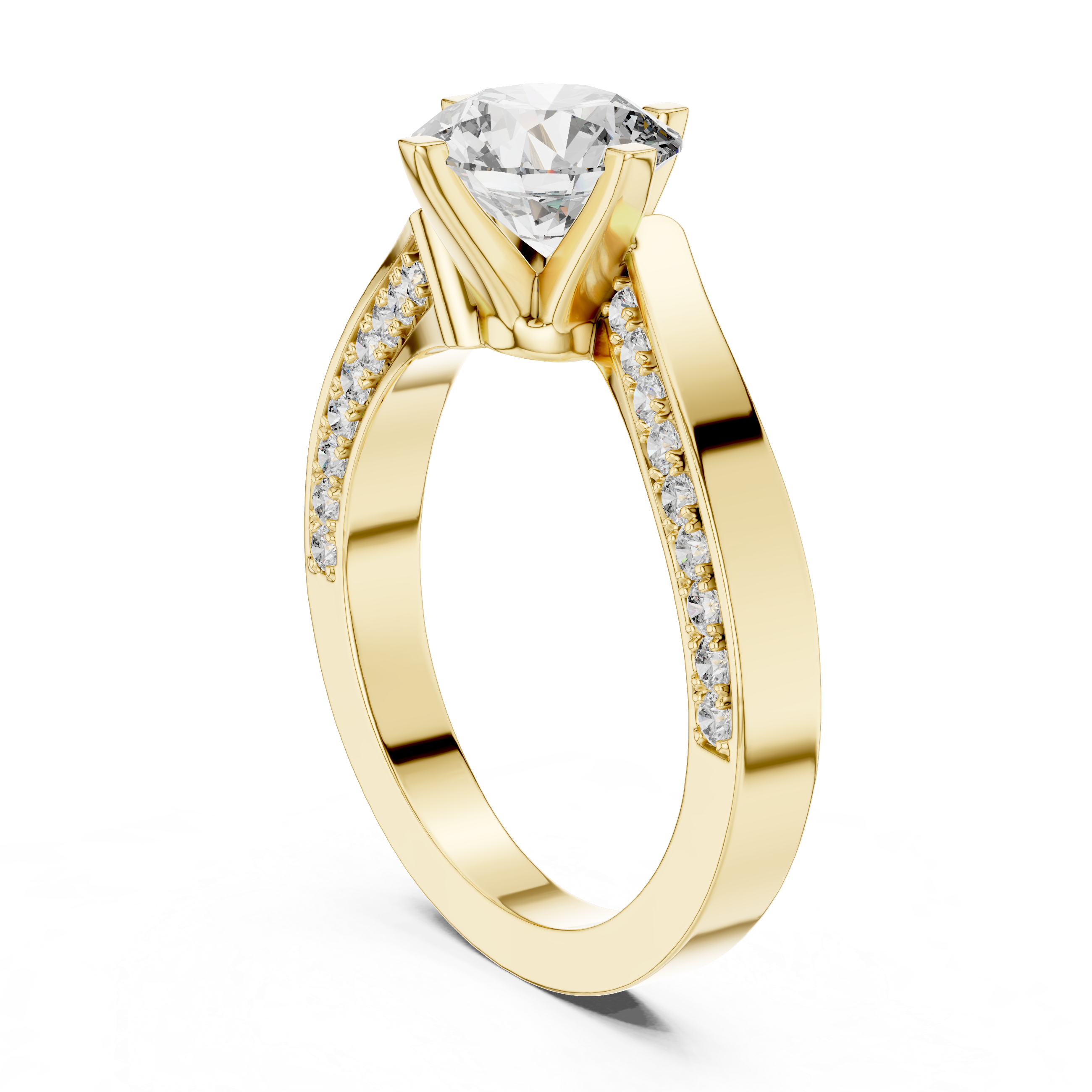 A radiant promise wrapped in rose gold brilliance and sparkling diamonds.