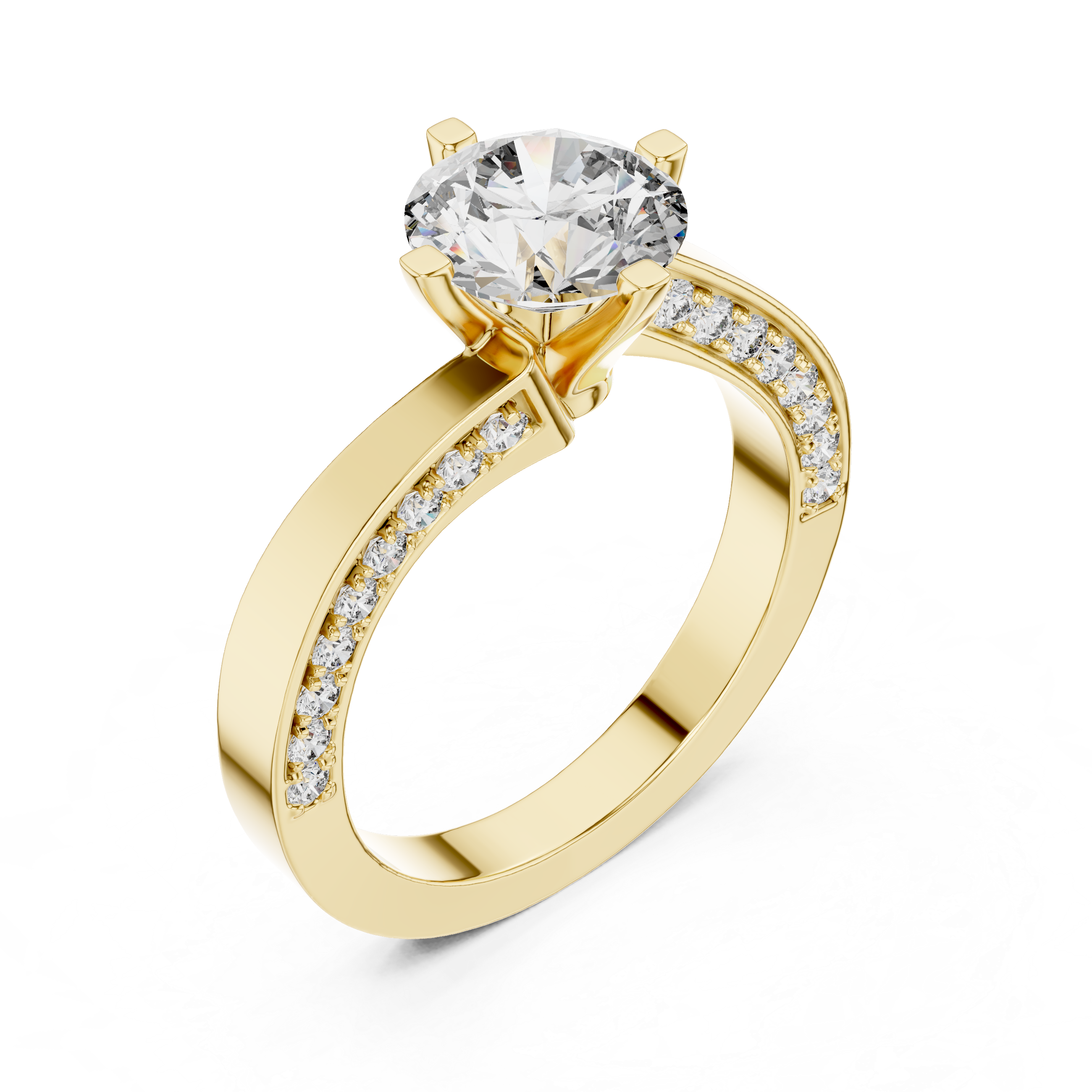 A radiant promise wrapped in rose gold brilliance and sparkling diamonds.