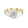 A radiant promise wrapped in rose gold brilliance and sparkling diamonds.